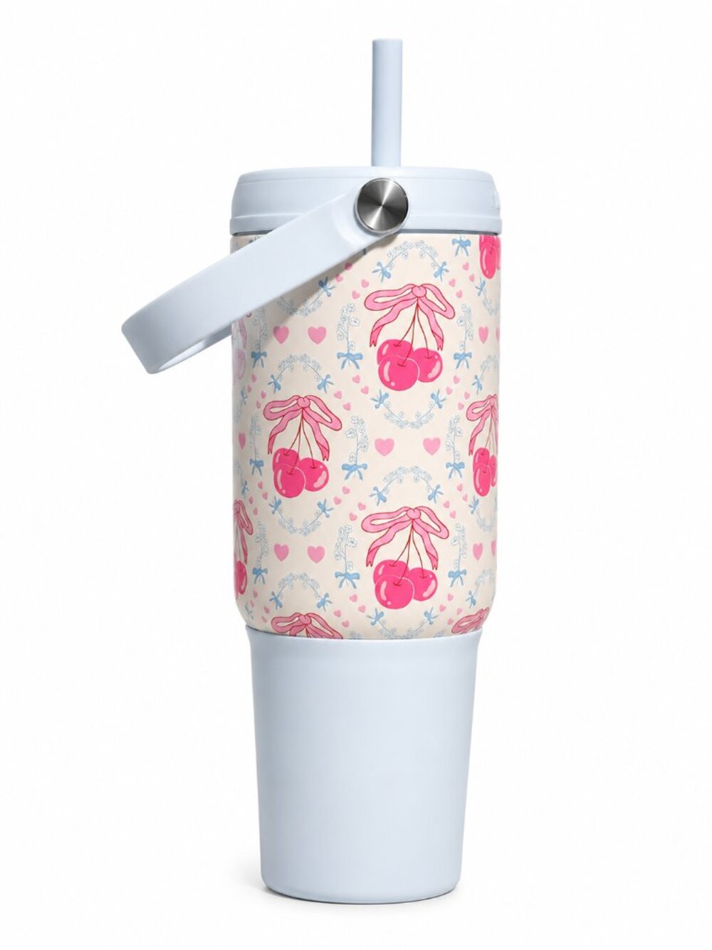 Hydraflow Cute Cherry 30 Oz Insulated Stainless Steel Tumbler